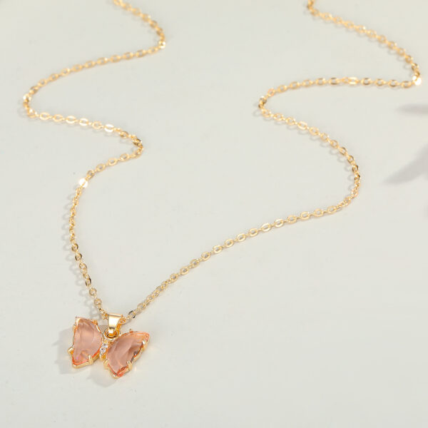 Crystal Butterfly Pendant Necklace Internet Celebrity - Image 5