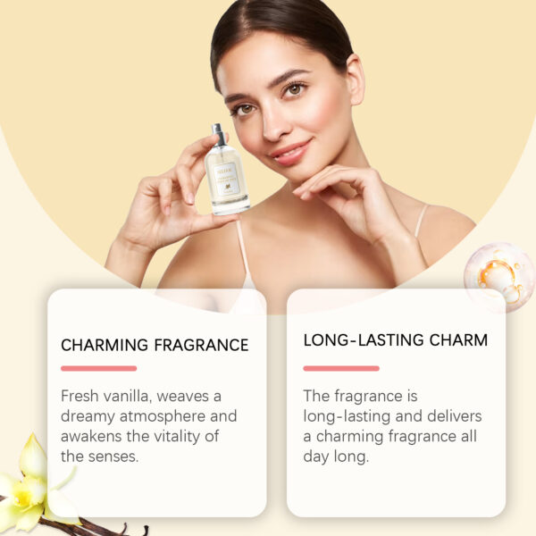 EELHOE Vanilla Body Hair Perfume Spray Long-Lasting Light Fragrance Floral Fragrance Ladies Niche Perfume Spray - Image 2