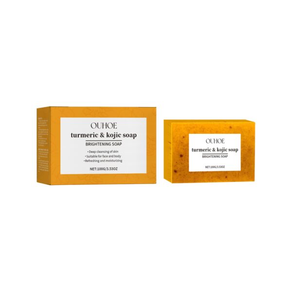 Lemon Turmeric Brightening Soap Gently Cleanses The Skin, Moisturizes, Hydrates And Replenishes Water. It Is A Facial And Body Care Soap - Image 5