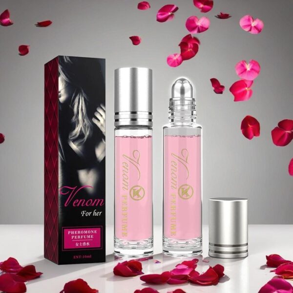 Women's 10ml Portable Pheromone Roller Perfume, Fresh, Natural, Elegant And Long-lasting Fragrance, Suitable For Dating, Travel And Parties In 2025 - Image 2