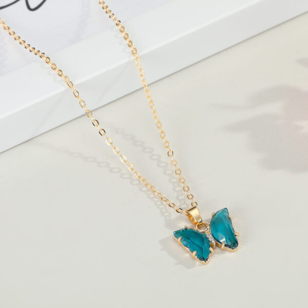 Crystal Butterfly Pendant Necklace Internet Celebrity - Image 6