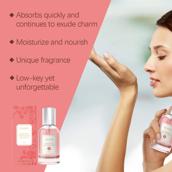 EELHOE Rose Body Hair Eau De Parfum Spray Fresh And Elegant With Fragrance And Charm Perfume Spray - Image 2