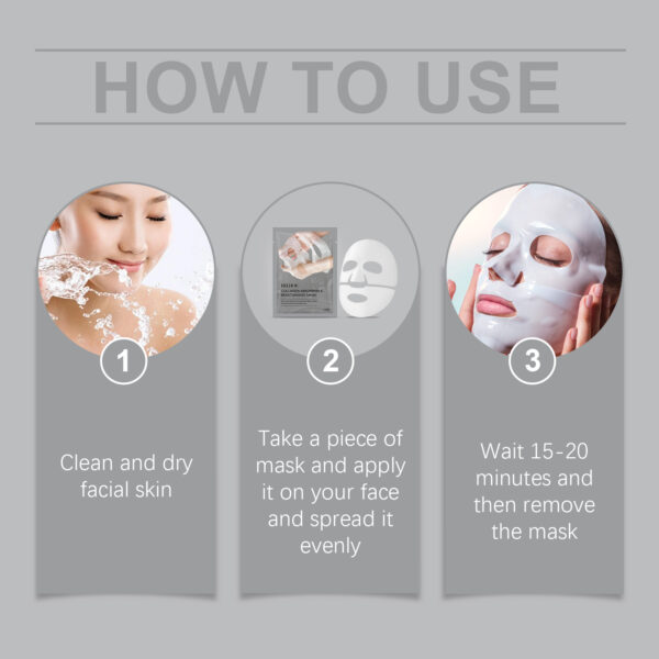 EELHOE Collagen Moisturizing Mask Pack Skin Moisturizing Moisturizing Moisturizing Skin Care Patch Care Nourishing Mask - Image 2