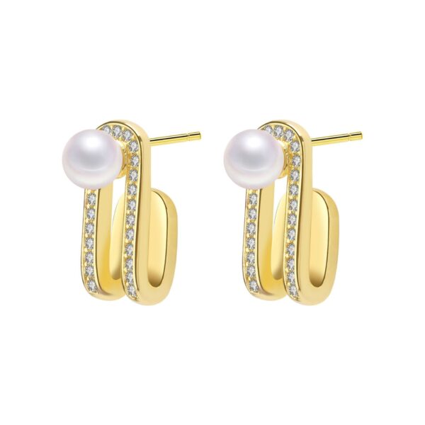 High Sense Temperamental Pearl Stud Earrings - Image 3
