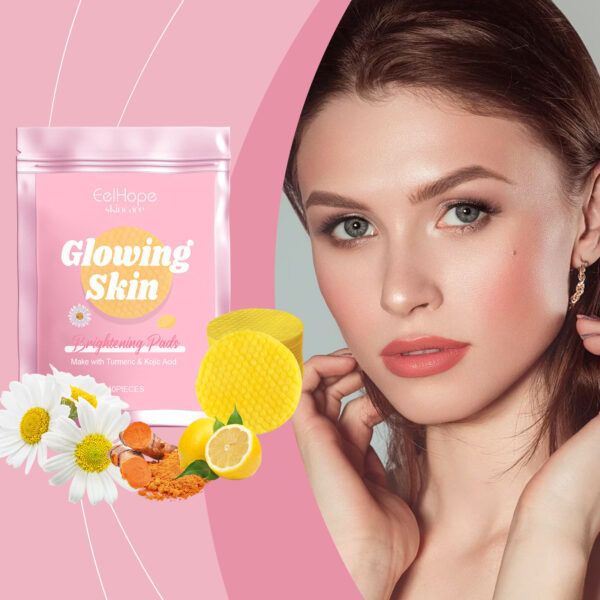Eelhope Turmeric Kojic Acid Cleansing Gasket Gently Cleanses Facial Skin Pores, Moisturizes And Refreshes Skin Care - Image 4