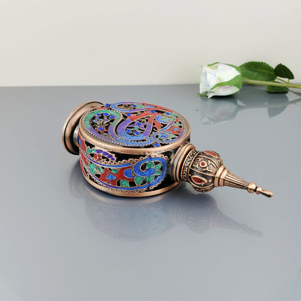Vintage Perfume Glass Bottle Embroidery - Image 2