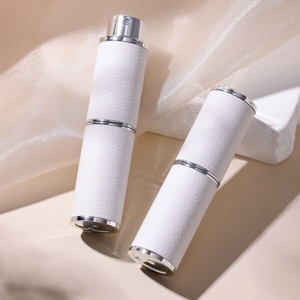 2pcs 8ml Empty PU Twist Perfume Spray Bottle Portable Mini Refillable Rotatable Fragrance Atomizer - Image 2