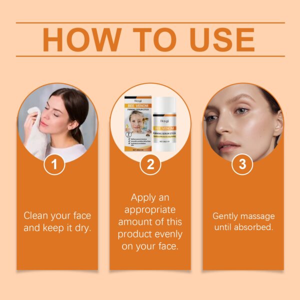 Hoygi Bee Venom Firming Essence Stick Nourishes, Improves Skin Elasticity, Moisturizes And Moisturizes The Skin, And Firms The Facial Skin Care Serum - Image 2