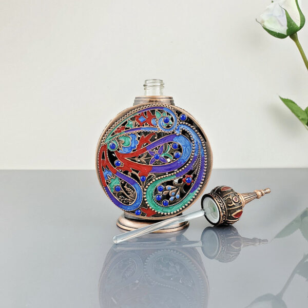 Vintage Perfume Glass Bottle Embroidery - Image 3
