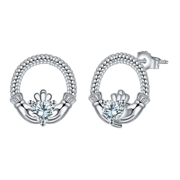 Simple Crown Ear Studs Mother Female Earrings - Image 5