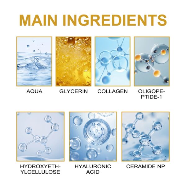 EELHOE Collagen Essence Improves Facial Skin, Lightens Fine Lines, Hydrates And Firms The Skin - Image 3