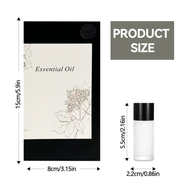 Car Air Fresheners -3x10ML Natural French Perfume Lasts 45 Days, Portable Waterless Car Diffuser Air Freshener Car Aromatherapy Diffuser, Adjust Concentration Scent - Image 3