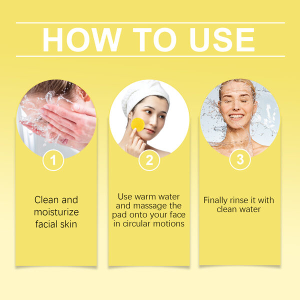 Jaysuing Kojic Acid Turmeric Exfoliating Cleansing Pad Gently Cleanses The Skin And Exfoliates The Skin, Gently Purifying And Soothing The Skin - Image 7