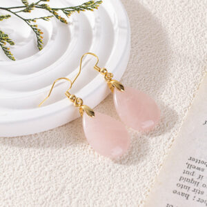 Cut Long Water Drop Earrings