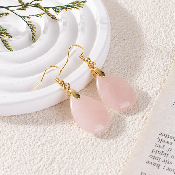 Cut Long Water Drop Earrings
