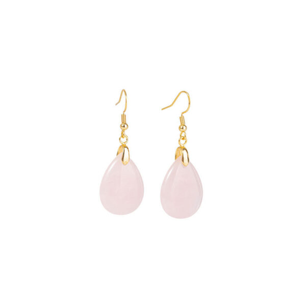 Cut Long Water Drop Earrings - Image 2