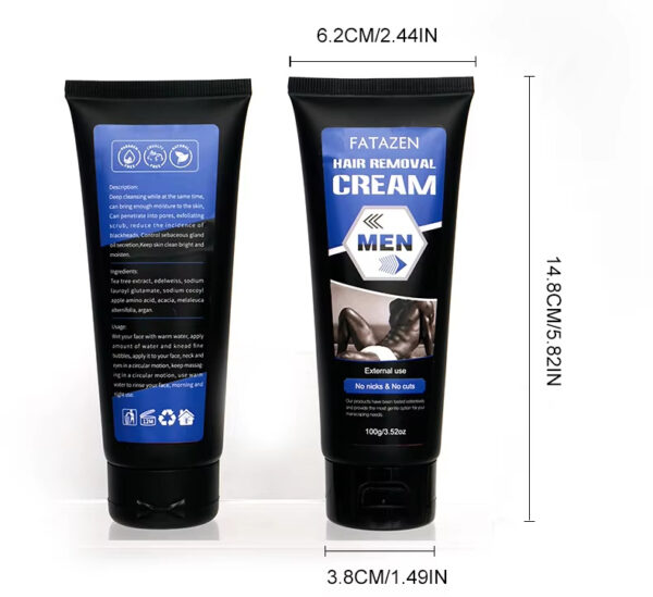 Natural Hair Care Gentle Hair Removal Products For Men Quick Effective Hair Removal Cream - Image 3