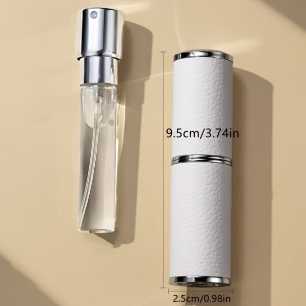 2pcs 8ml Empty PU Twist Perfume Spray Bottle Portable Mini Refillable Rotatable Fragrance Atomizer - Image 5