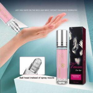 Women's 10ml Portable Pheromone Roller Perfume, Fresh, Natural, Elegant And Long-lasting Fragrance, Suitable For Dating, Travel And Parties In 2025