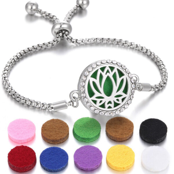 2024 New Kaleidoscope Aromatherapy Bracelet Perfume Essential Oil Diffuser Locket Bracelet Charms Women Aroma Diffuser Jewelry - Image 8