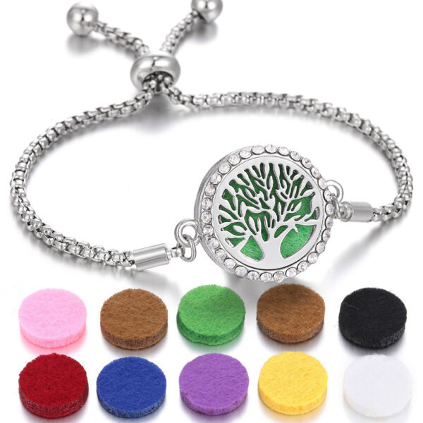 2024 New Kaleidoscope Aromatherapy Bracelet Perfume Essential Oil Diffuser Locket Bracelet Charms Women Aroma Diffuser Jewelry - Image 6