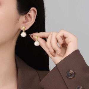 European And American Earrings Ocean Series Earrings Shell