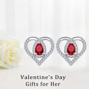 High-grade Temperament Jewelry Love Heart Stud Earrings Women