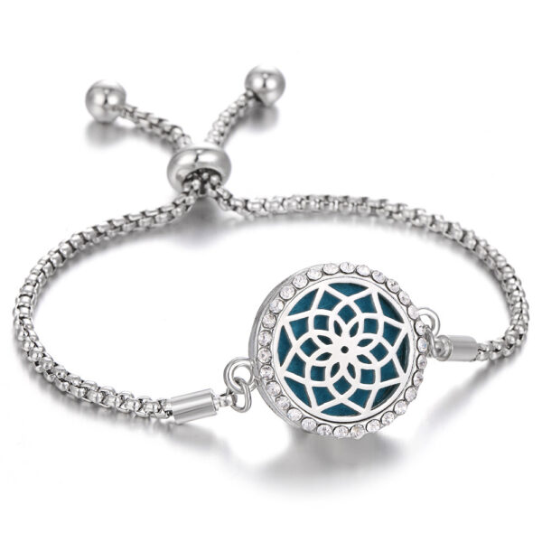 2024 New Kaleidoscope Aromatherapy Bracelet Perfume Essential Oil Diffuser Locket Bracelet Charms Women Aroma Diffuser Jewelry - Image 2