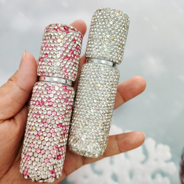 2pcs 10ml Shiny Perfume Travel  Bottle High End Perfume  Sub-bottling Glass Bottle Filling Travel Portable Mini Perfume Spray Bottle With Drill Perfume Empty Bottle - Image 5